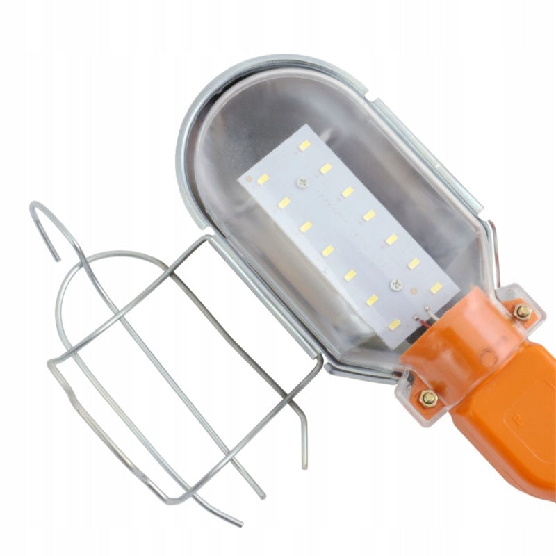 Aqbau lampa warsztatowa 14 LED 230V z kablem 10m metalowy hak odporna