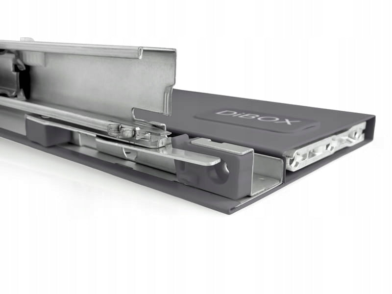 Aqbau szuflada systemowa DiBOX H121 L-450mm antracyt prowadnice udźwig 40kg