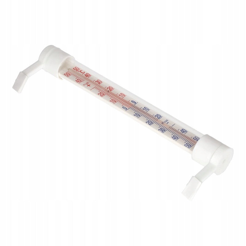 Termometr zaokienny zewnętrzny PCV szklany 24cm biały, bez rtęci