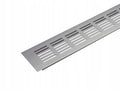 Kratka wentylacyjna z aluminium meblowa 250x60 mm wentylacja Chrom mat