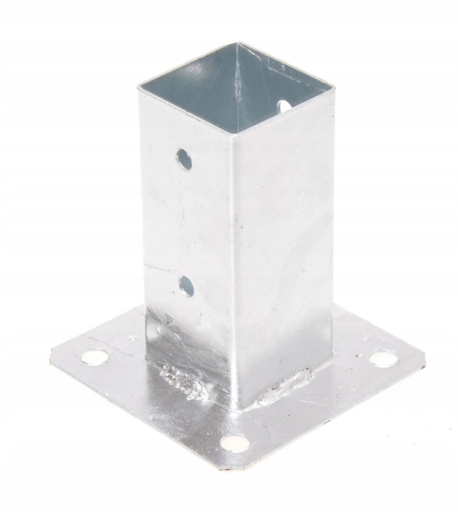 Aqbau zestaw 4 szt wspornik słupka ogrodowy kotwa tuleja gruntowa 70mm stal