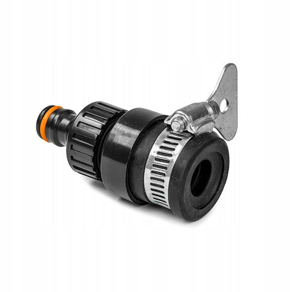 Aqbau przyłącz do kranu zaciskowy uniwersalny 13-15mm tworzywo PVC