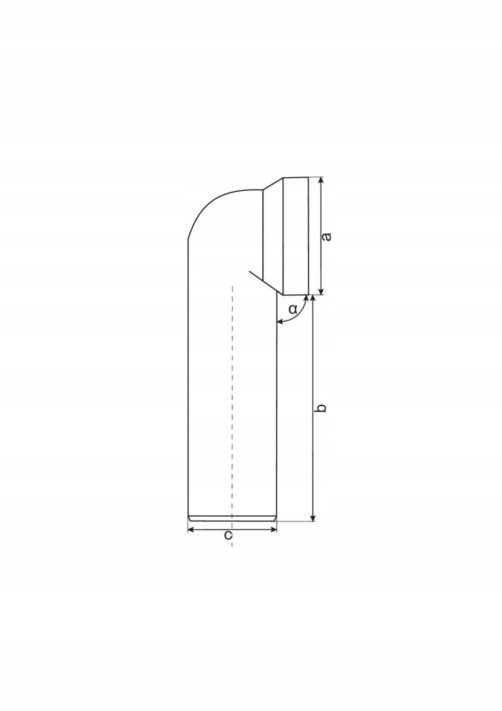 Aqbau kolano WC Ø 110mm 90 stopni białe mocne z tworzywa