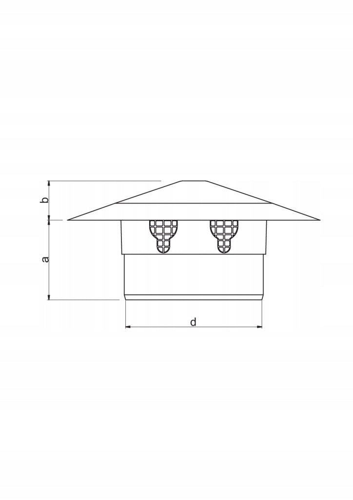 Aqbau wywiewka kanalizacyjna WENTYLACJA INSTALACJI SANITARNEJ brązowa 160mm