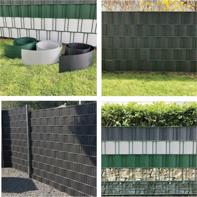 Aqbau taśma ogrodzeniowa balkonowa 19cm 35m zielony Elastyczna osłona