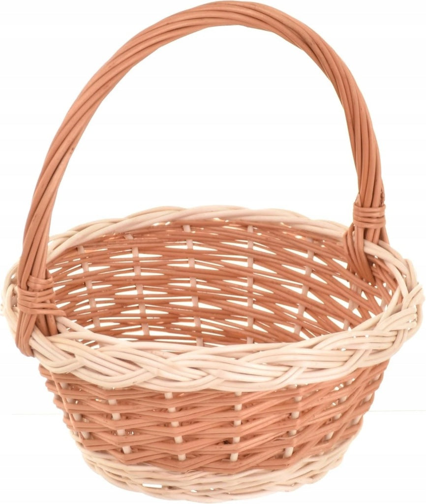 Aqbau koszyk wiklinowy 22 cm wielkanocny koszyczek pleciony sypanie kwiatów