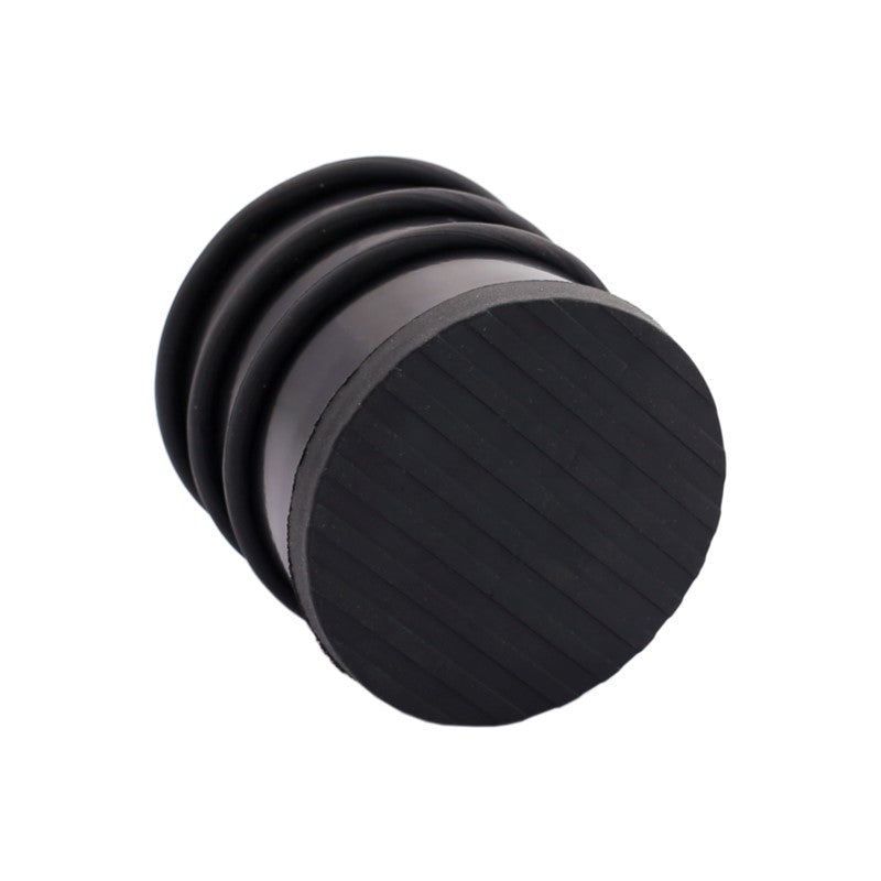 Odbojnik wolnostojący wysoki ciężki ogranicznik drzwi 70x75mm czarny mat