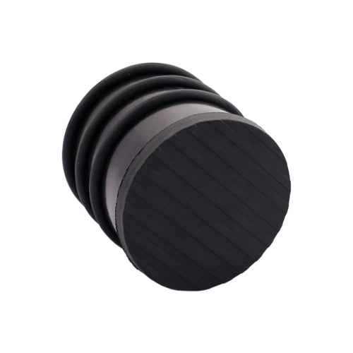 Odbojnik wolnostojący wysoki ciężki ogranicznik drzwi 70x75mm czarny mat