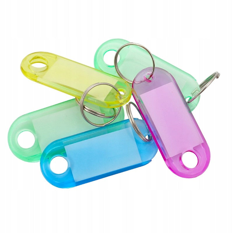 Breloczek do kluczy plastik identyfikator podwójny, do oznaczania kluczy