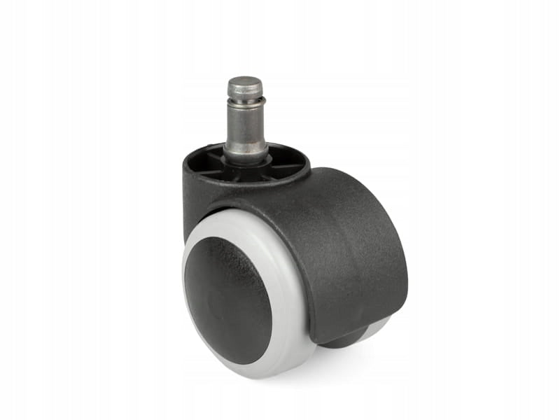 Kółko obrotowe meblowe gumowane z bolcem 50mm do fotela mocne 1 sztuka