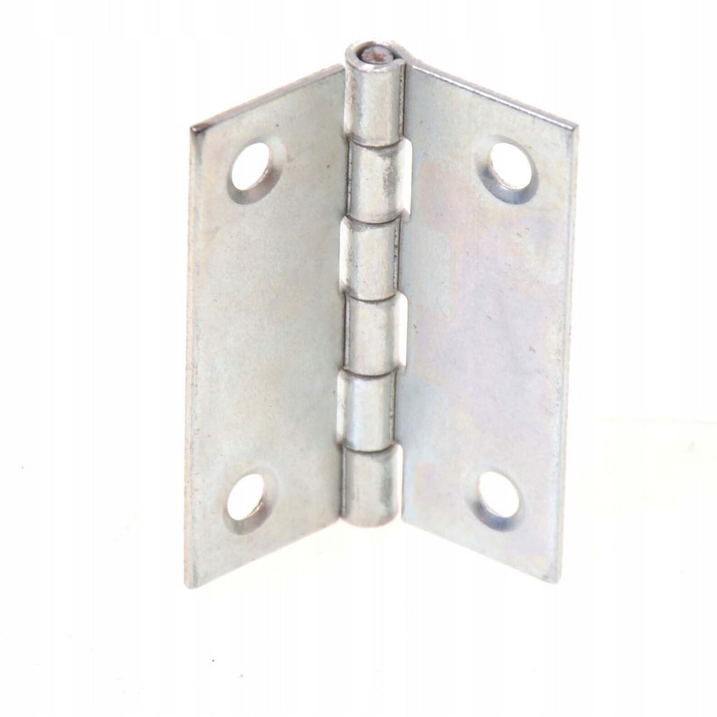 Zawiasy zawias splatany 50 x 42mm meblowy skrzyniowy srebrny 20 szt