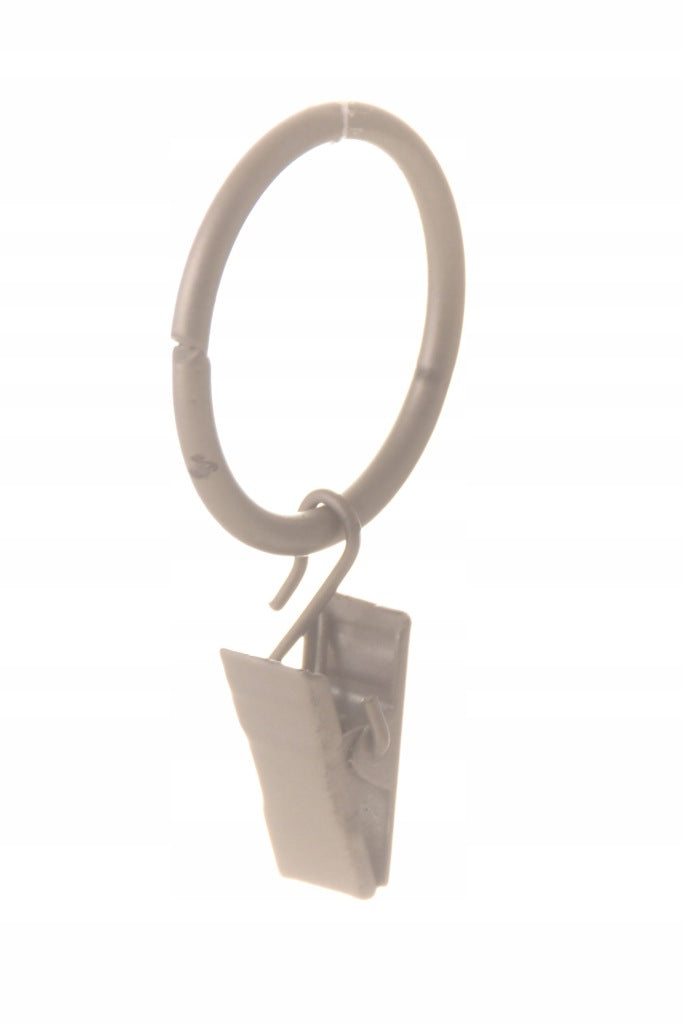 Żabki żabka do firan zasłon karniszy metalowe kółko 50 sztuk 26mm chrom