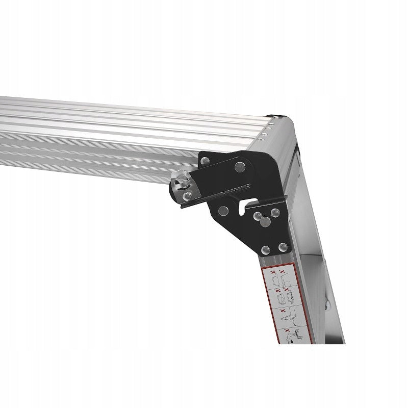 Podest roboczy aluminiowy 106*42*49cm 150kg składany, stabilny stopień
