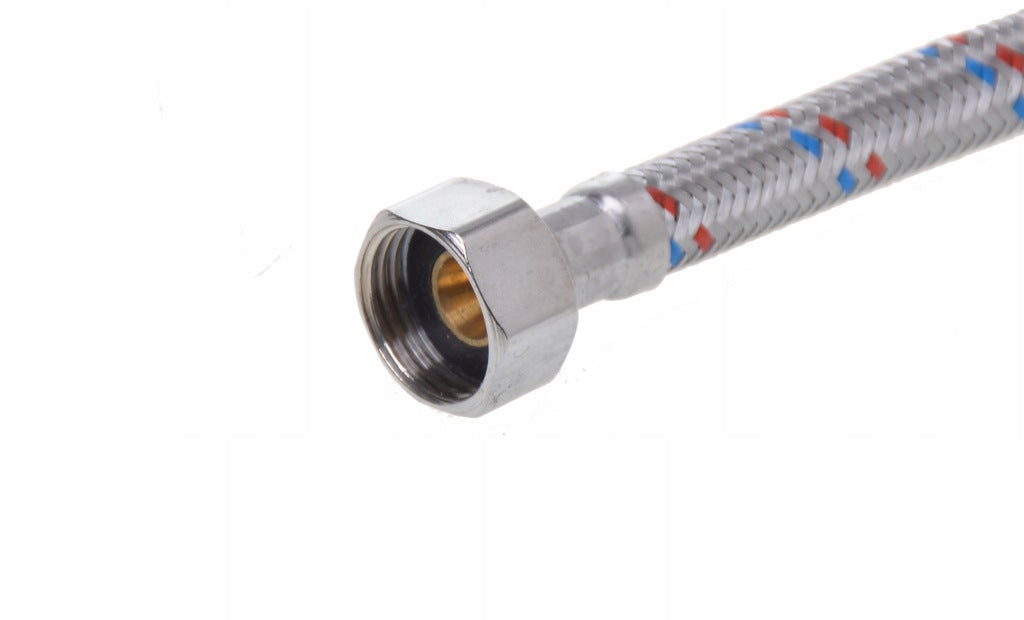 Wąż wężyk do baterii wody w oplocie ze stali nierdzewnej GW 1/2x 1/2 200 cm