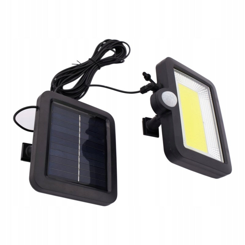 Aqbau lampa solarna ogrodowa na podwórko zawieszana czujnik z ładowarką