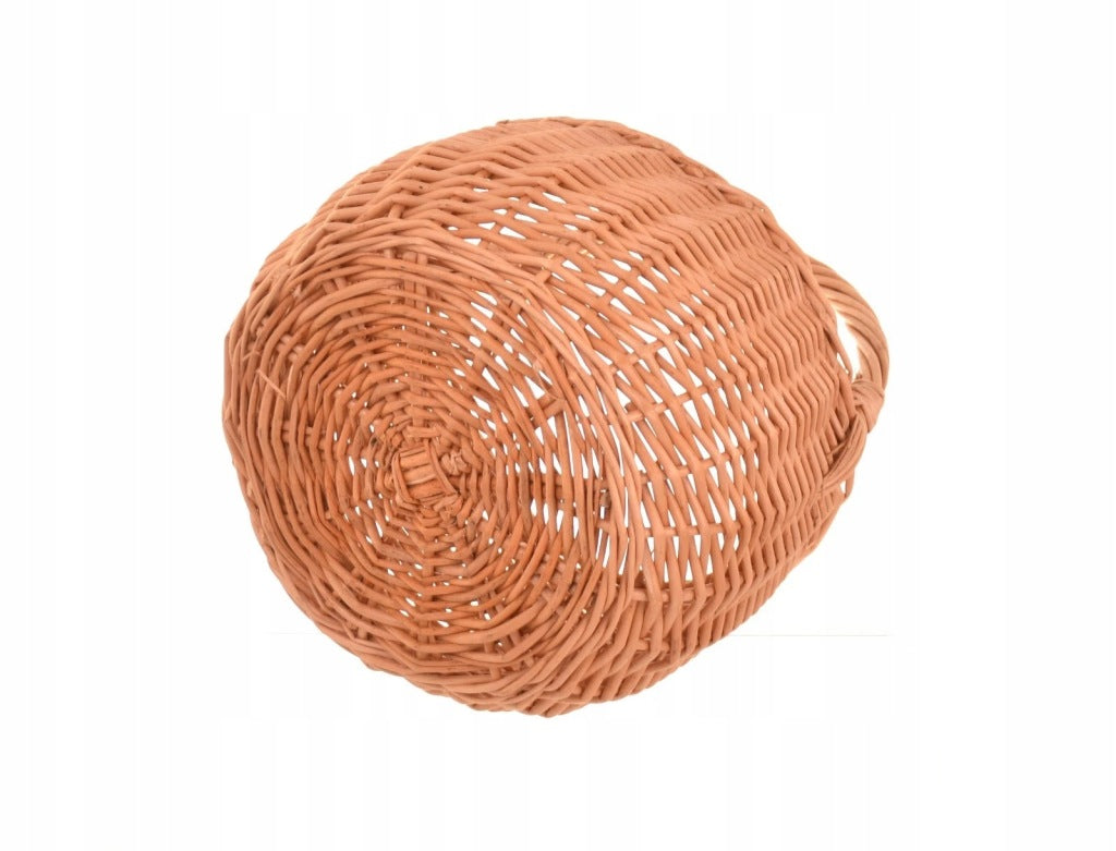 Aqbau koszyk wiklinowy 20 cm BRĄZOWY wielkanocny koszyczek sypanie kwiatów