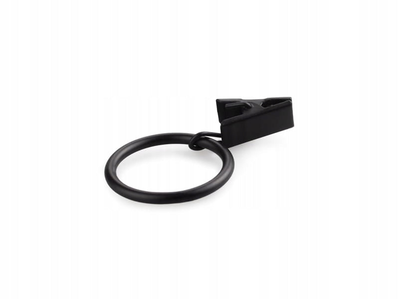 ŻABKA ŻABKI DO KARNISZY DO FIRAN ZASŁON KÓŁKA METAL 50 sztuk, 26mm czarne