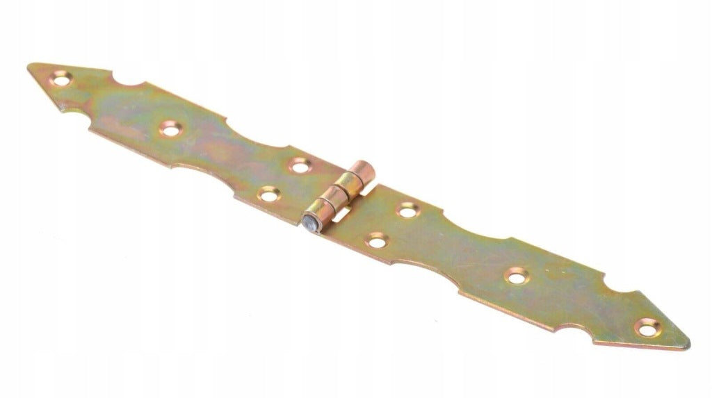 Zawias budowlany skrzyniowy meblowy RETRO ozdobny 32x250 mm ocynk żółty