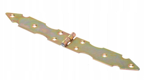 Zawias budowlany skrzyniowy meblowy RETRO ozdobny 32x250 mm ocynk żółty