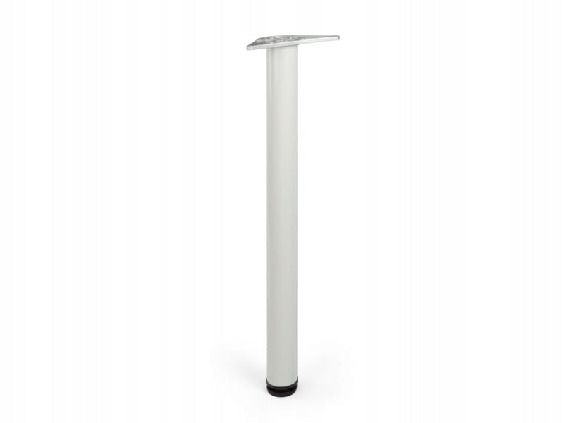 4x Nowoczesna okrągła noga do stołu H-82 cm, biała ,regulacja ZESTAW