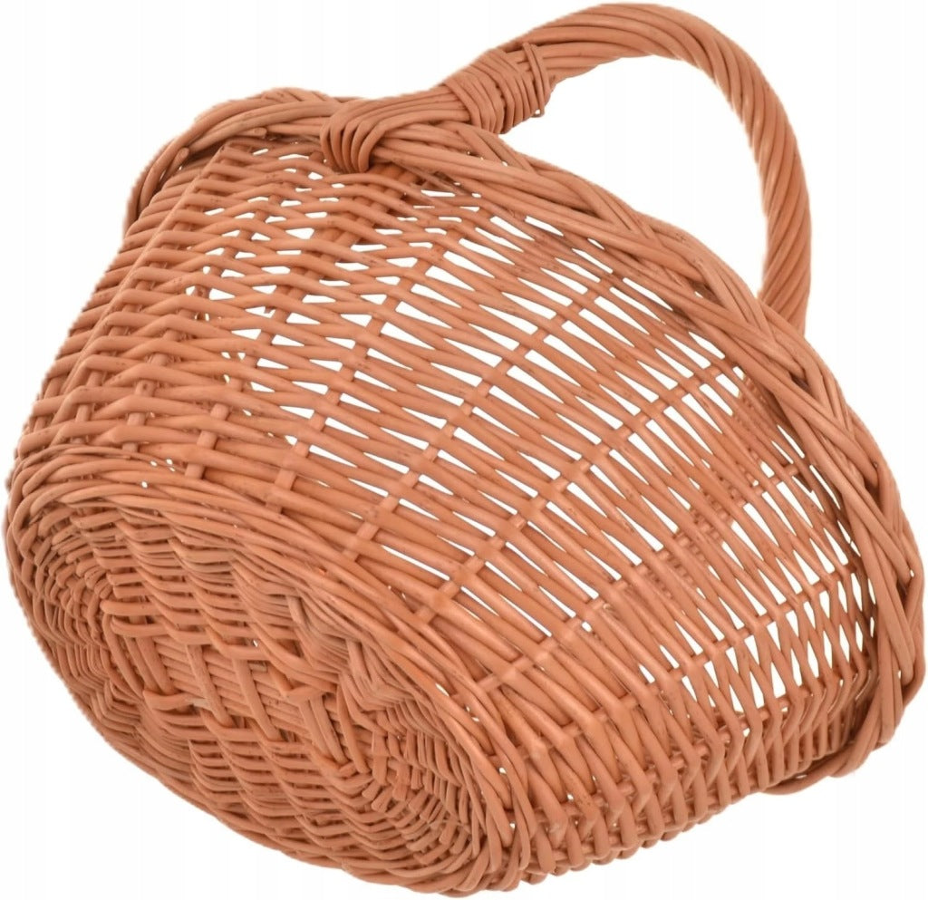 Aqbau kosz wiklinowy brązowy naturalny wielkanocny koszyczek zgrabny 32cm