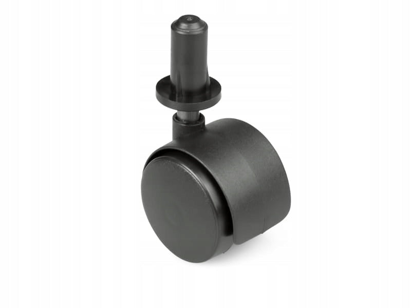 Kółko obrotowe meblowe z bolcem czarne 40mm do fotela mocne 1 sztuka