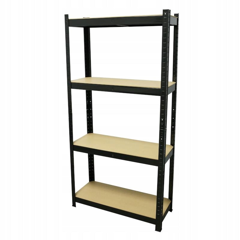 Regał garażowy 180x90x45cm 5 półek x 150kg METALOWY mocny magazynowy MDF
