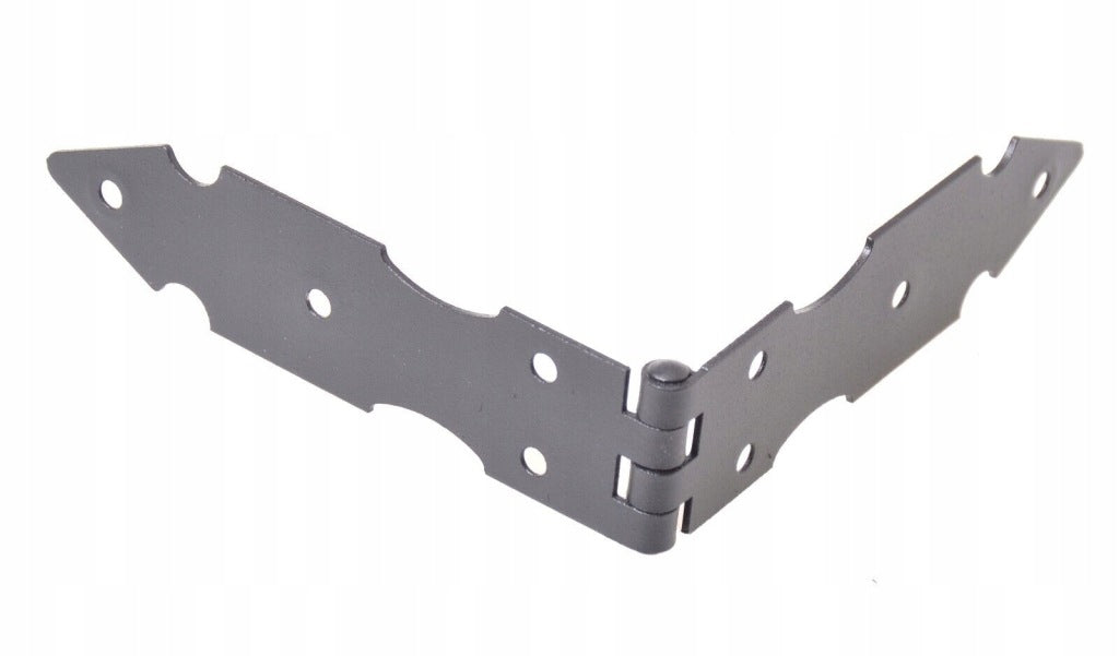 Zawias budowlany skrzyniowy meblowy RETRO ozdobny 32x250 mm CZARNY 10 szt