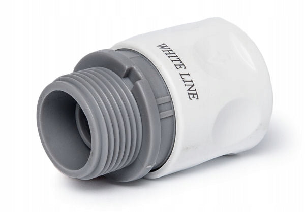 Aqbau White Line Szybkozłącze Gwint Zewnętrzny 3/4″ – Standard do węży