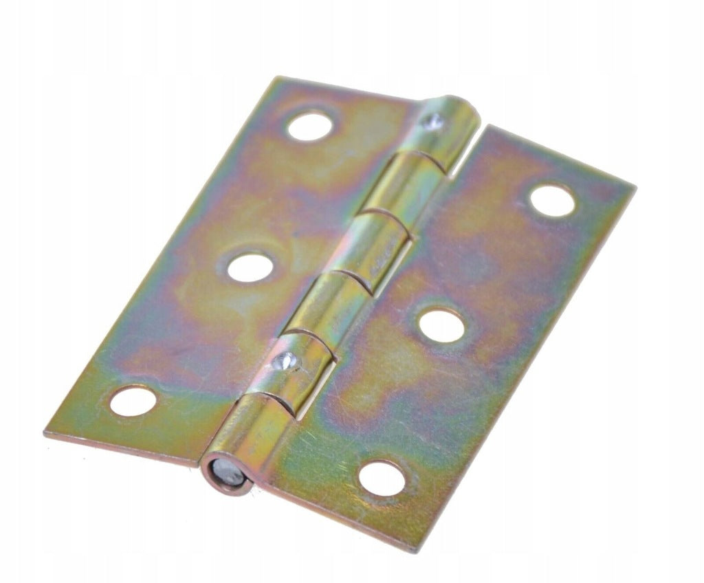 Zawiasy zawias splatany 60 x 42mm meblowy skrzyniowy ocynk złoty 50 szt