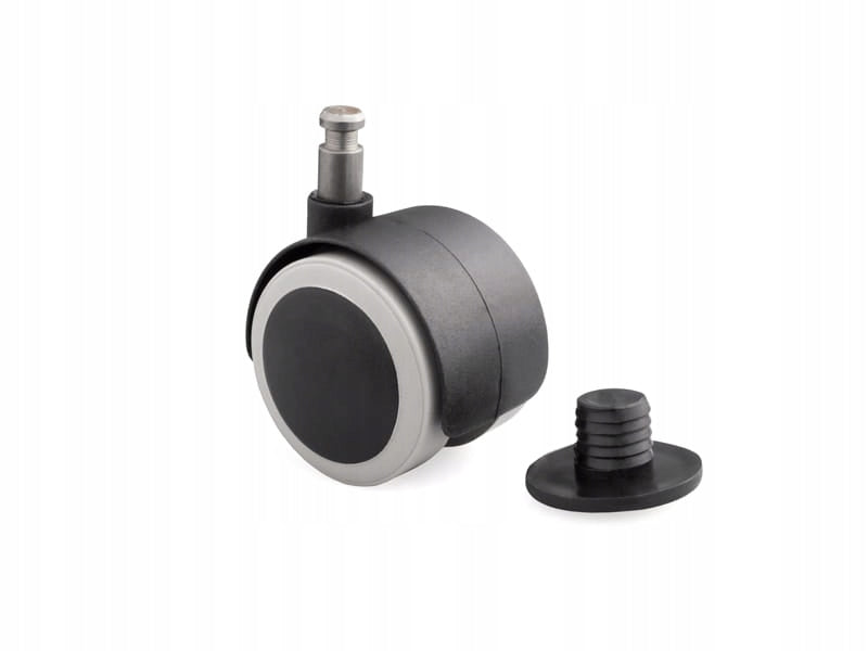 Kółko obrotowe gumowane z bolcem 40mm do fotela meblowe mocne 5 SZTUK