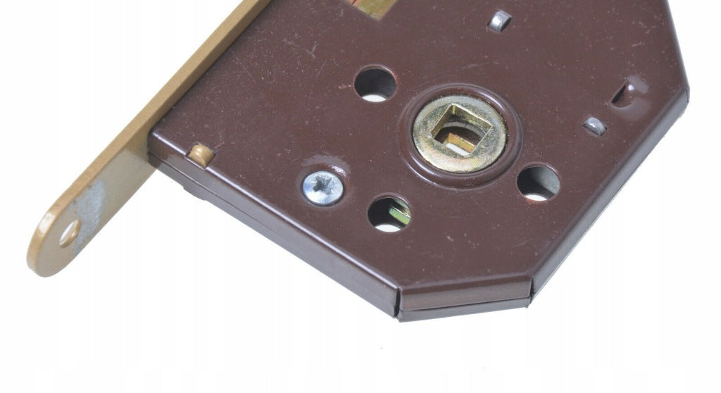Zamek wpuszczany bezkluczowy 50mm malowany LEWY