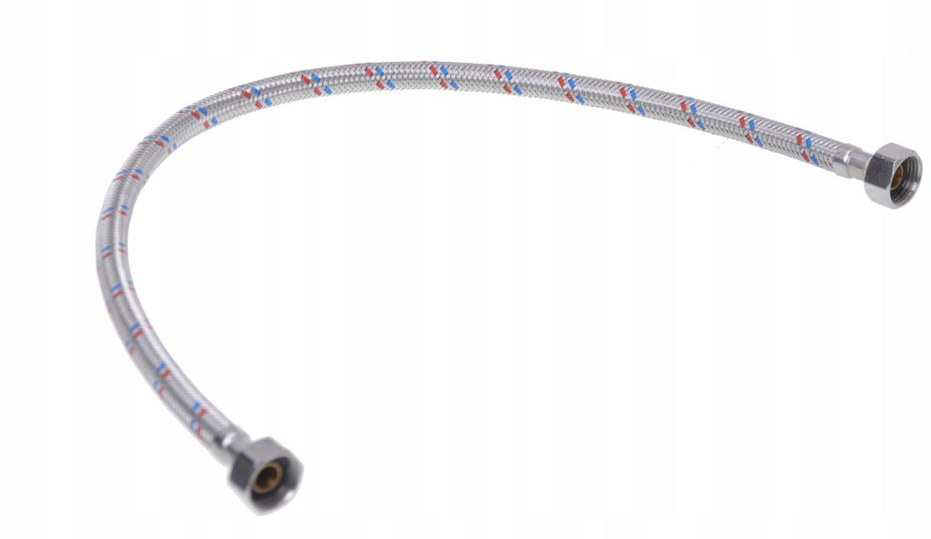 Wąż wężyk do baterii wody w oplocie ze stali nierdzewnej GW 1/2x 1/2 70 cm
