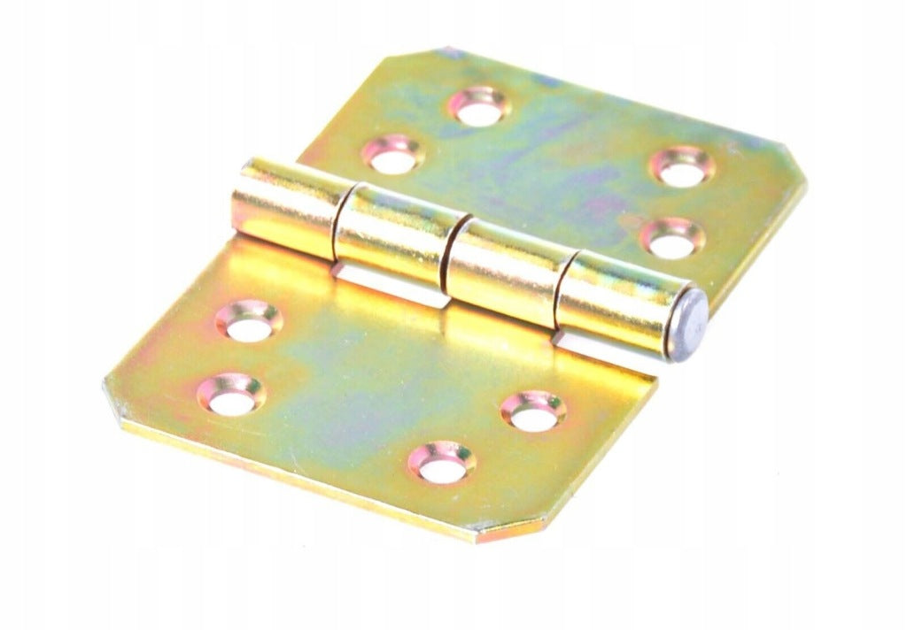 Zawias budowlany skrzyniowy meblowy metalowy 70 x 100 mm ocynk żółty