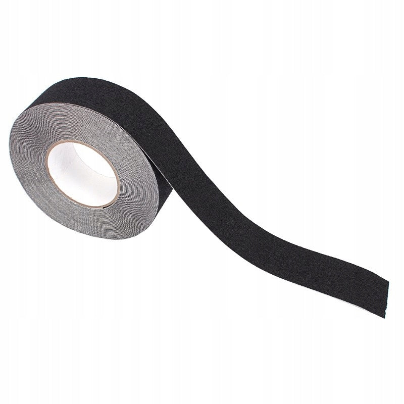 Taśma antypoślizgowa czarna 25mm x 18m samoprzylepna zewnętrzna premium
