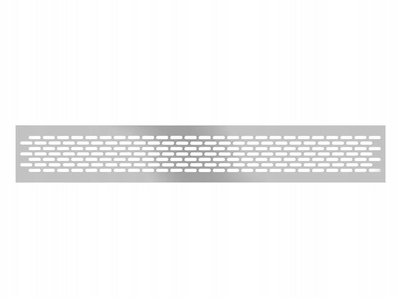 Kratka wentylacyjna z aluminium meblowa 480x80 mm - wentylacja, Chrom mat