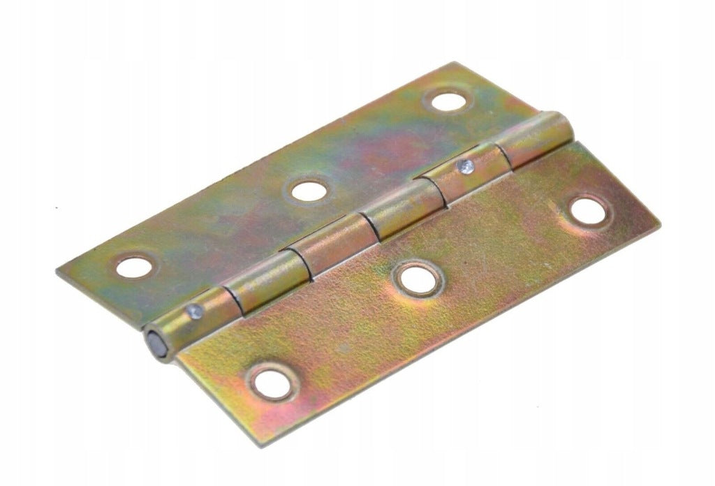 Zawias splatany 70 x 42mm meblowy budowlany skrzyniowy ocynk złoty 50 szt