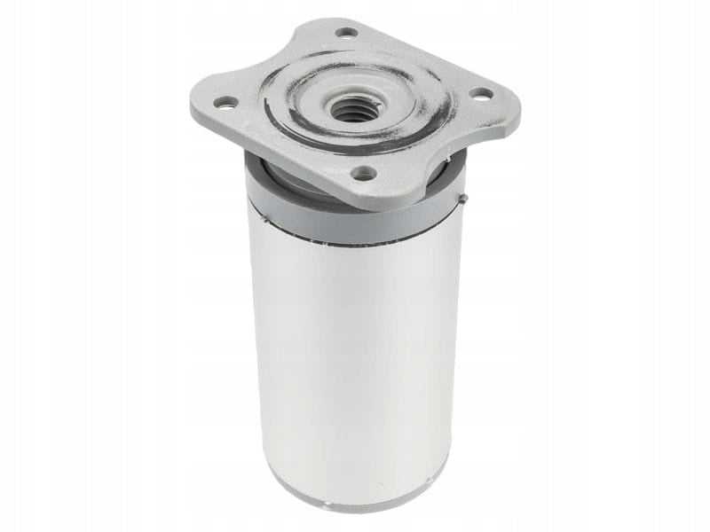 4x nóżka OKRĄGŁA meblowa z trwałego aluminium, z regulacją śr. 4cm /H- 8cm