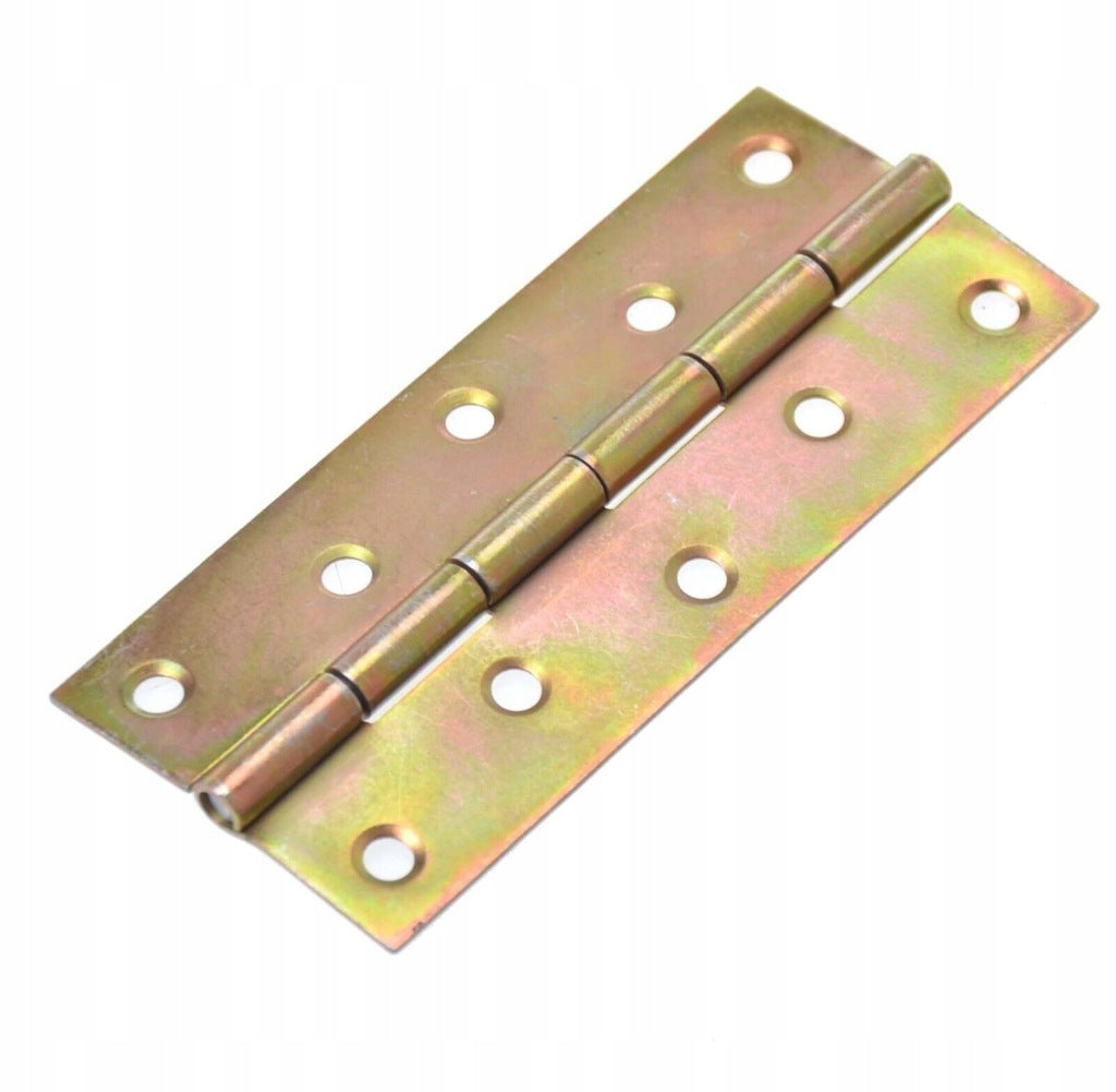 Zawias splatany 100 x 44mm meblowy budowlany skrzyniowy ocynk złoty 10 szt