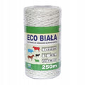 Plecionka biała do pastucha elektrycznego 3x0,16 250m odporna UV pastuch