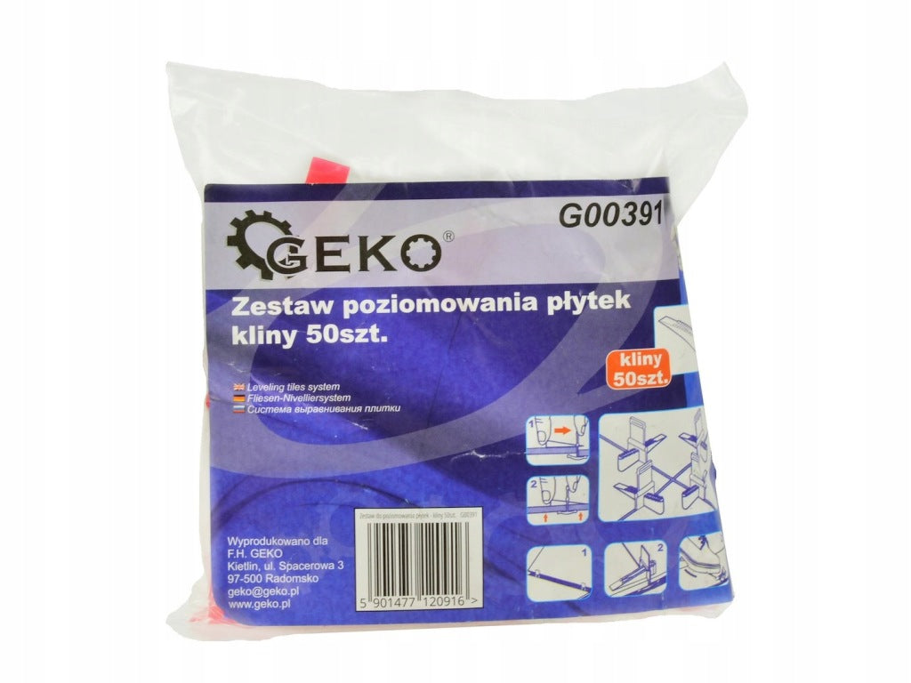 Zestaw do poziomowania płytek kliny + klipsy 100szt