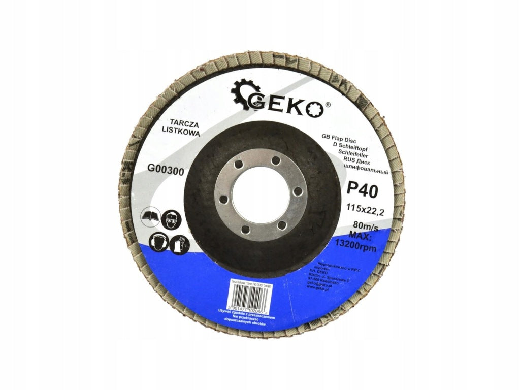 Tarcza listkowa lamelkowa do szlifowania 115mm P40 (10szt)