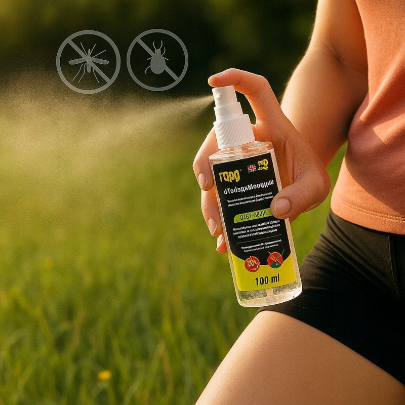 Aqbau spray aerozol ochronny na kleszcze i komary DEET 30% 100ml do 7h
