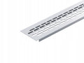 Kratka wentylacyjna z aluminium meblowa 480x60 mm - wentylacja Chrom mat