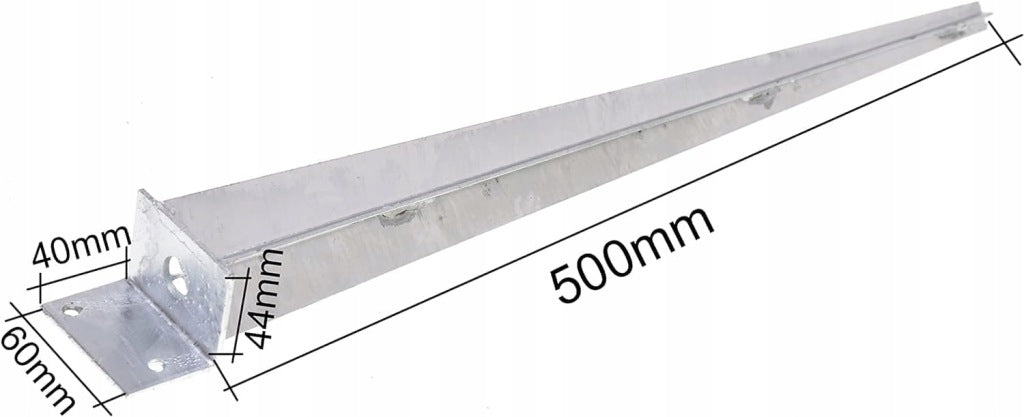 Podstawa słupa kotwa wbijana pod altanę taras L 40 x 500 mm zestaw 4szt