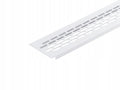 Kratka wentylacyjna z aluminium meblowa 480x60 mm - wentylacja mebli biała