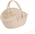Aqbau kosz biały wiklinowy naturalny wielkanocny koszyczek rozmiar S-34cm