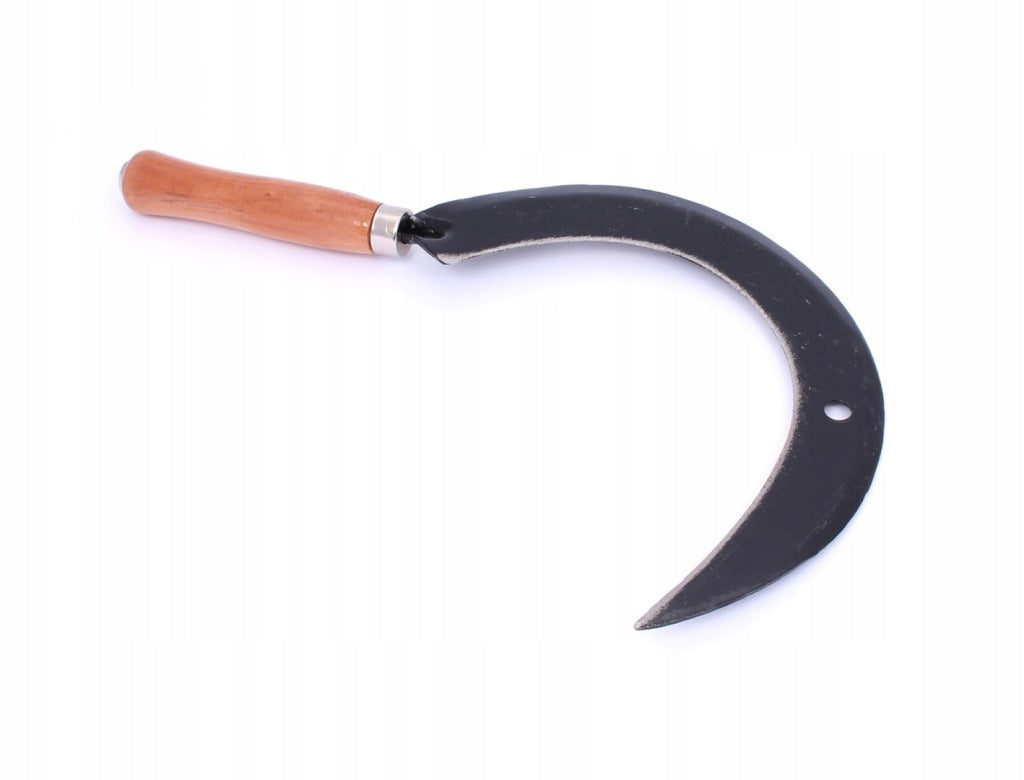 Sierp ogrodowy gładki 36cm narzędzie do koszenia solidny stalowy kosa