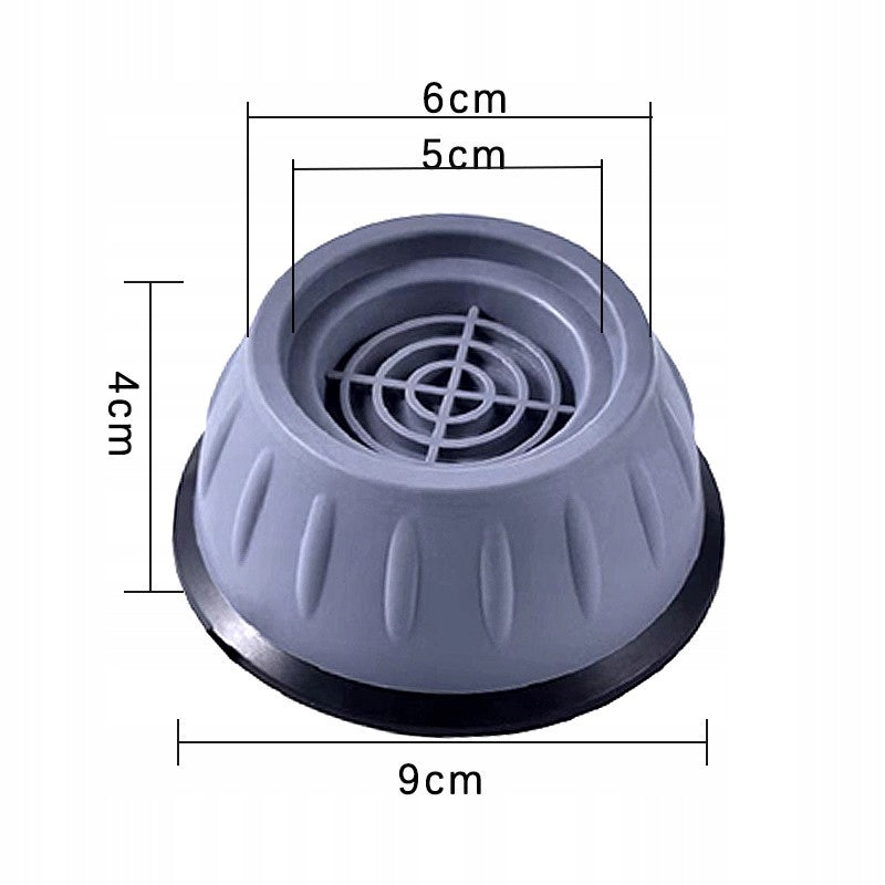 Podkładki antywibracyjne pod pralkę suszarkę, 4szt 90x40mm szary kolor