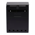 Aqbau skrzynka na listy pocztowa SMART metalowa czarna 25x18x6cm
